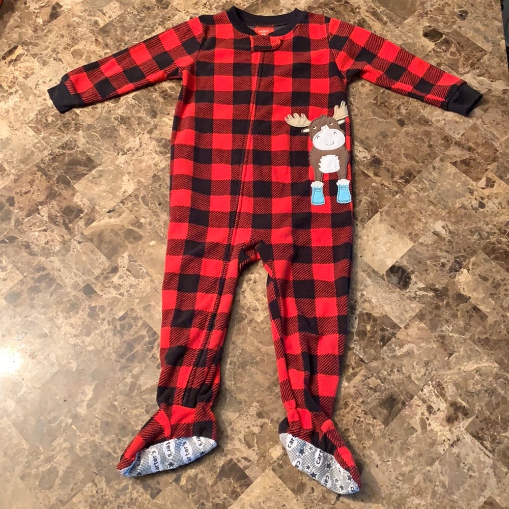 Carter’s fleece onesie, 24 mos